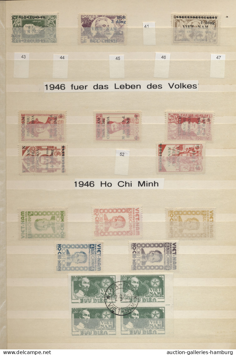 Vietnam: 1888-1976, vorwiegend gestempelte Sammlung ab FRANZÖSISCH-INDOCHINA bis