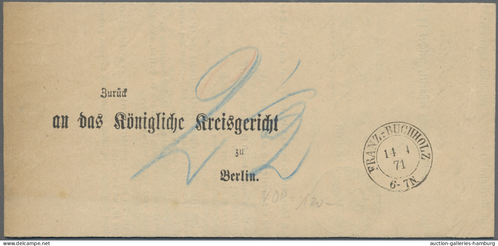 Heimat: Berlin: 1851-1904, Sammlung Von 68 Belegen Mit Stempeln Von Diversen Ber - Other