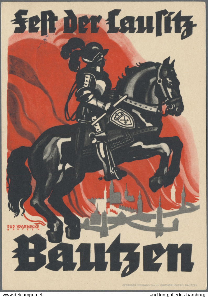 Ansichtskarten: Propaganda: 1929-1944, Partie von 20 Propagandakarten, darunter
