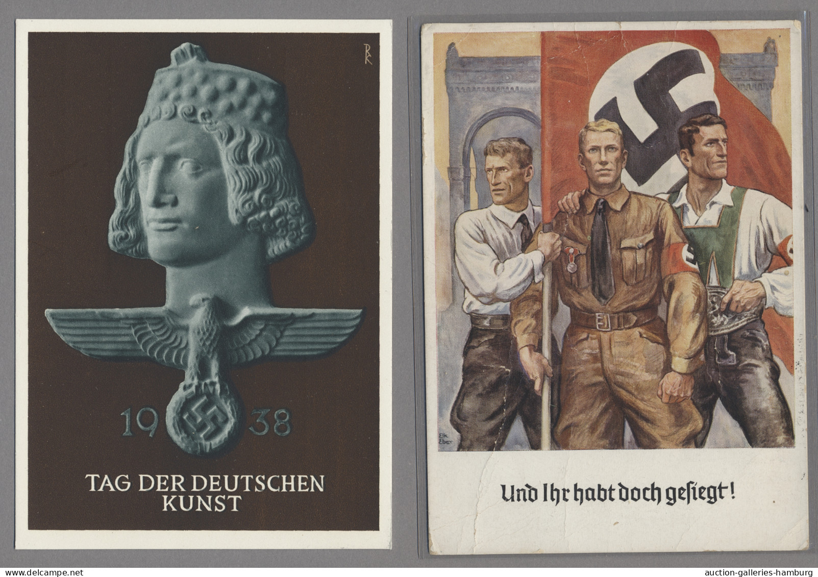 Ansichtskarten: 1897-1963, Partie Von Etwa 350 Ansichtskarten Mit U.a. Deutschla - 500 Postcards Min.