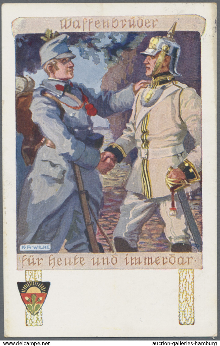 Ansichtskarten: 1896-1955, Partie von etwa 1.000 Ansichtskarten mit u.a. Deutsch