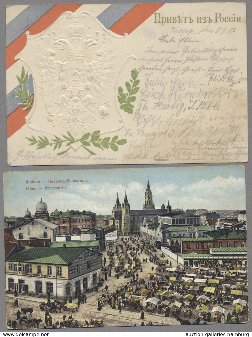 Ansichtskarten: 1896-1953. Partie Von 40 Ansichtskarten Mit U.a. Deutschland Ab - 500 Postcards Min.