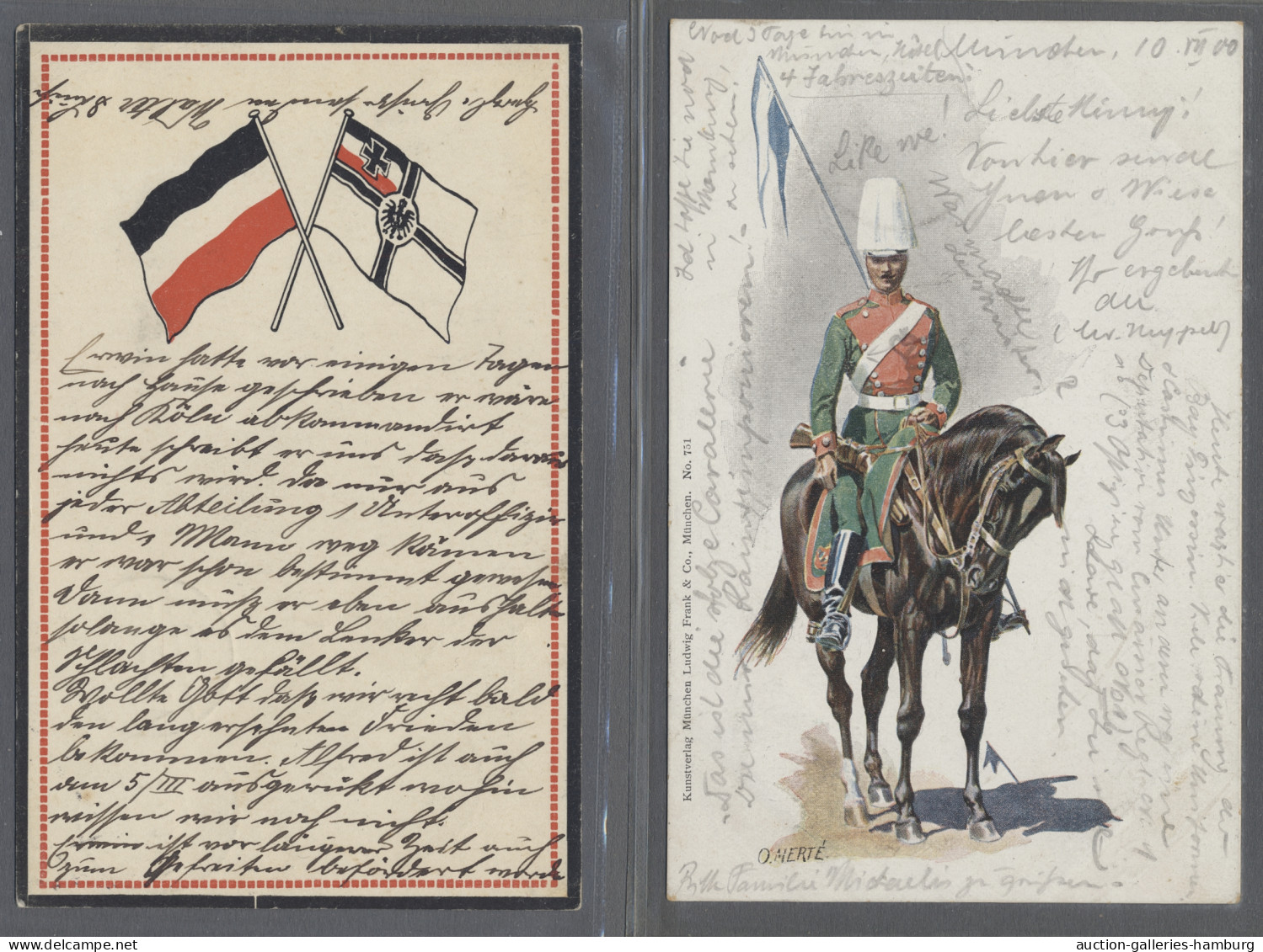 Thematics:  Military: 1900-1947, Partie Mit 5 Gelaufenen Deutschen Feldpostkarte - Militaria