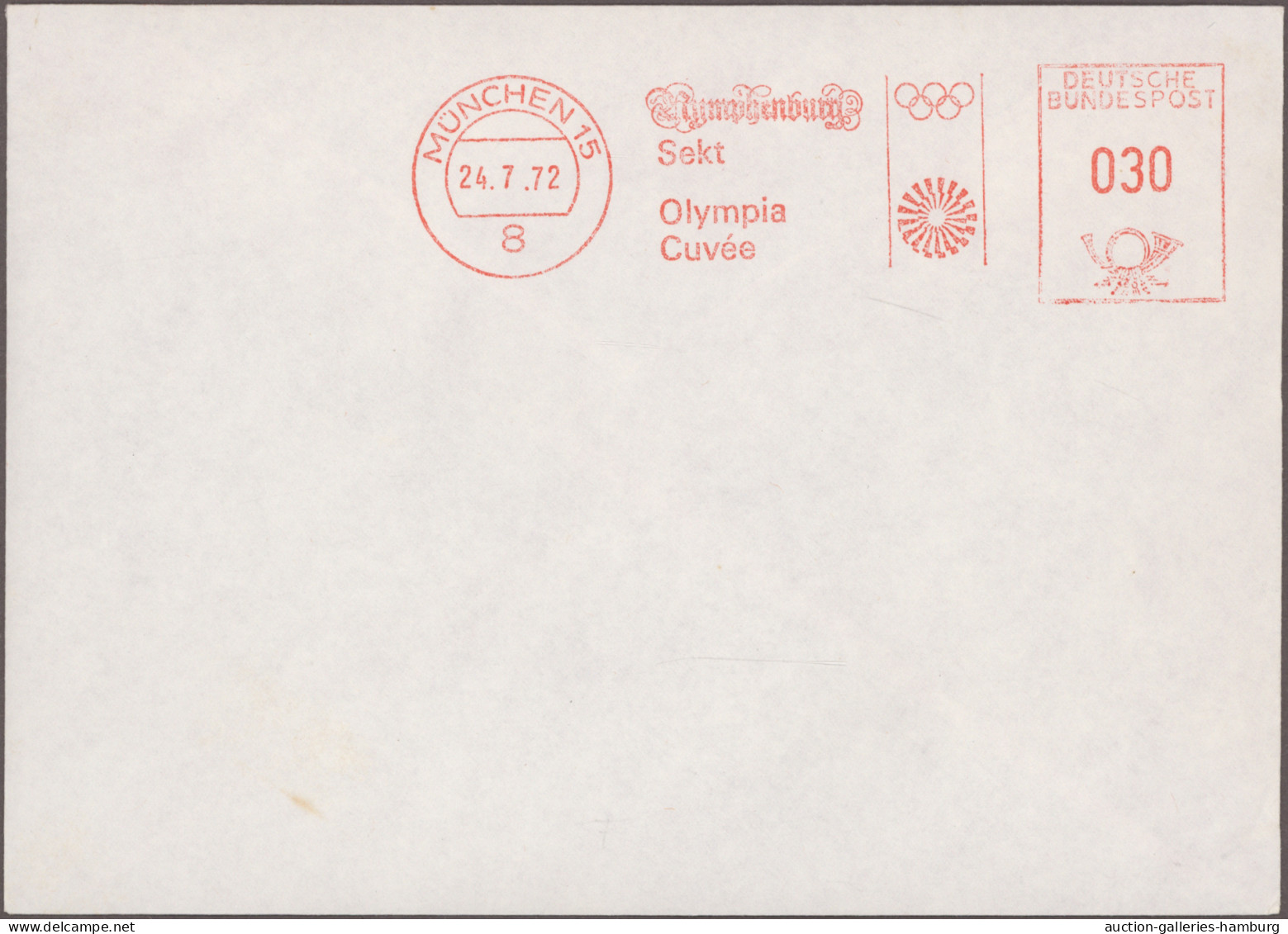 Thematics: Olympic Games: 1972, München, Vielseitige Partie Von Ca. 150 Briefen - Other & Unclassified