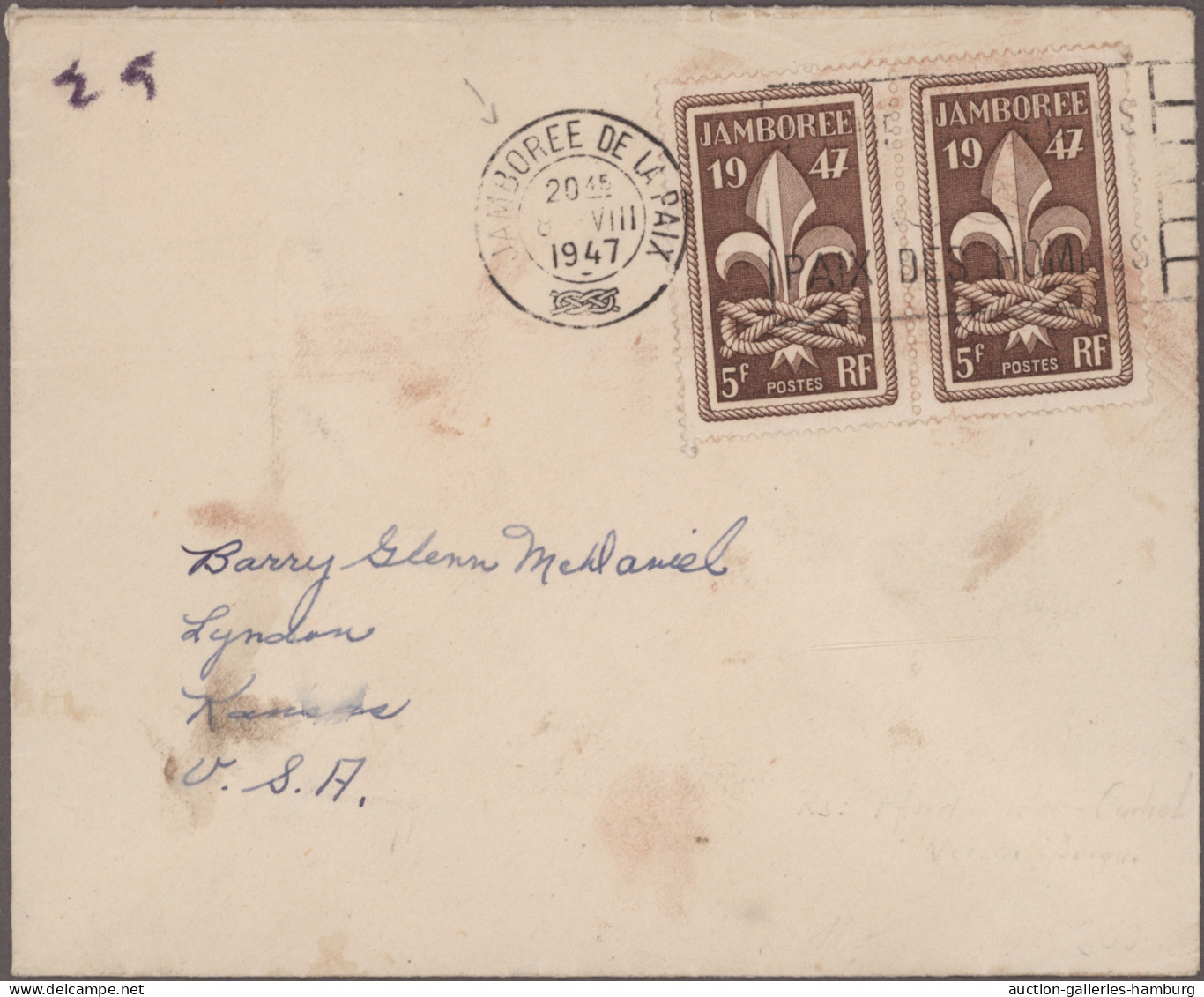 Thematics: Scouts: 1918/1980 (ca.), Collection Of Apprx. 50 Covers/cards And Som - Autres & Non Classés