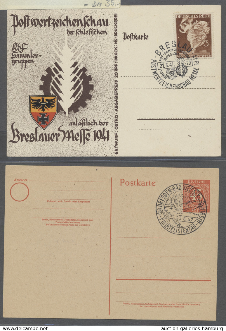 Thematics: stamp days: 1907-1956, Philatelietage / Ausstellungen / Tag der Brief