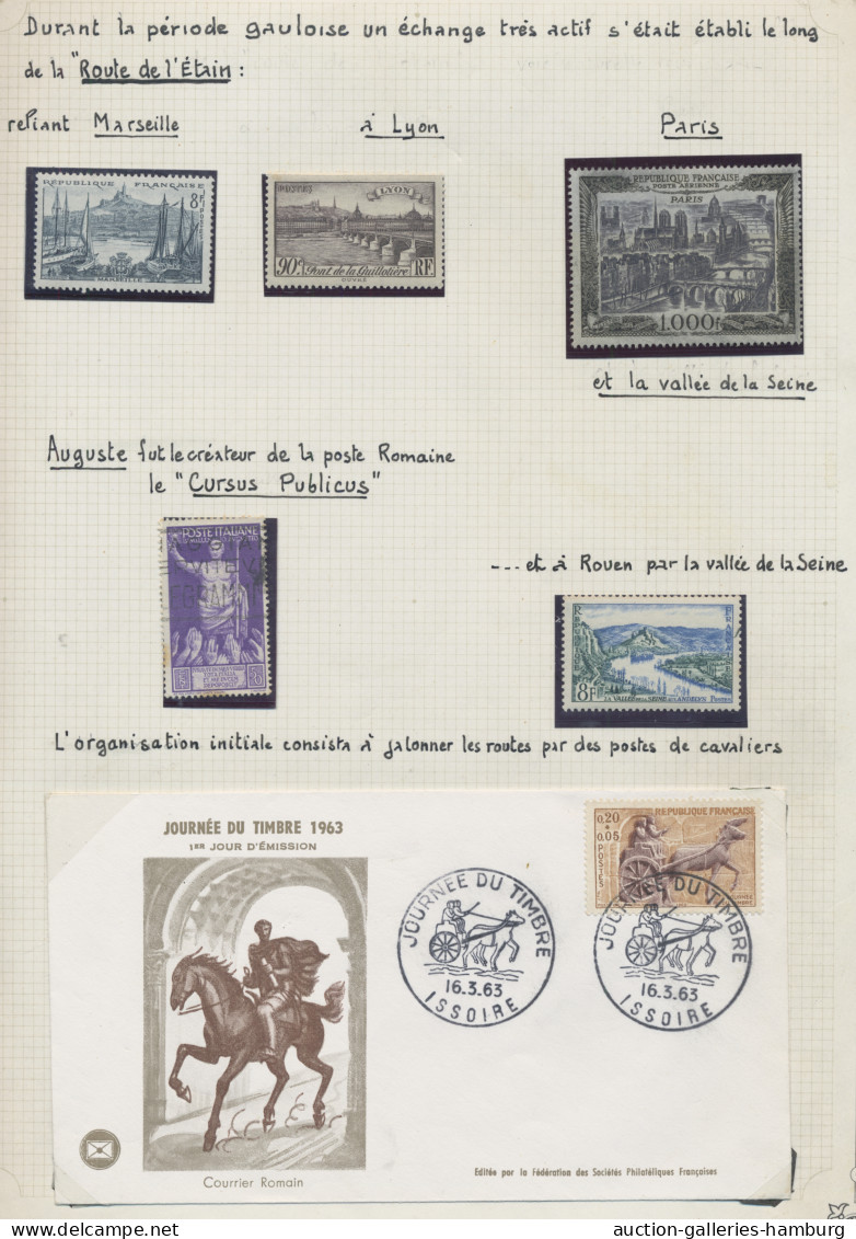 Thematics; Post: 1900-1973 (ca.). Sammlung In Einem Selbstgestaltetem Album In F - Correo Postal
