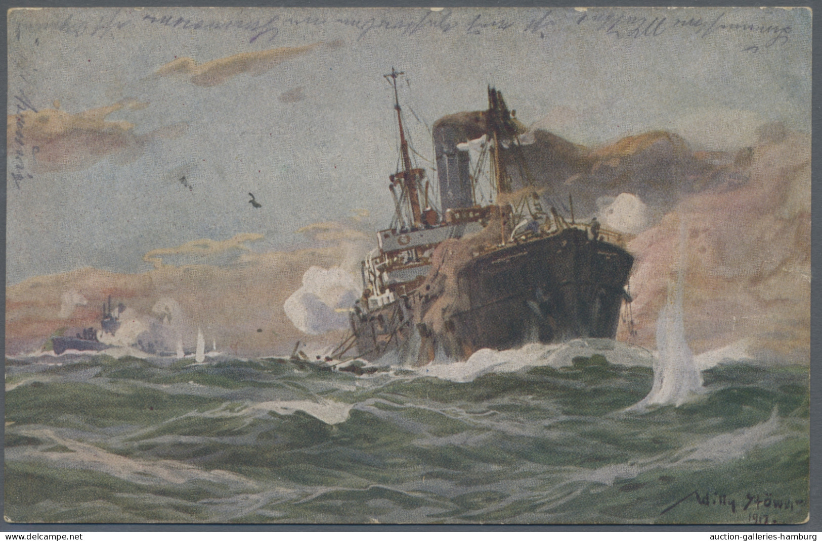 Thematics: Ships-battle Ships: 1900-1944ff., Reichhaltige Partie Mit über 230 Be - Ships