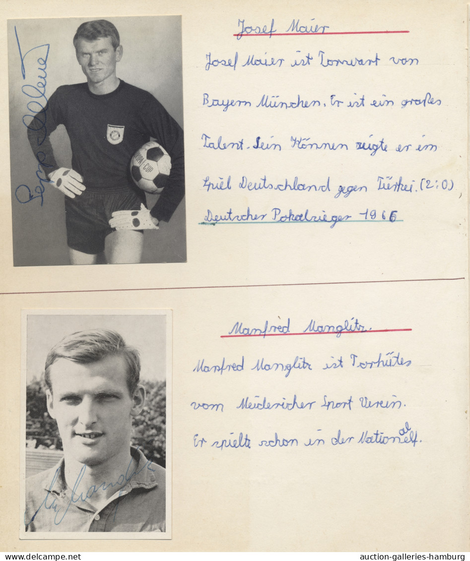 Thematics: Sport-soccer, Football: 1960er Jahre, Sammlung Von Etlichen Autogramm - Otros & Sin Clasificación
