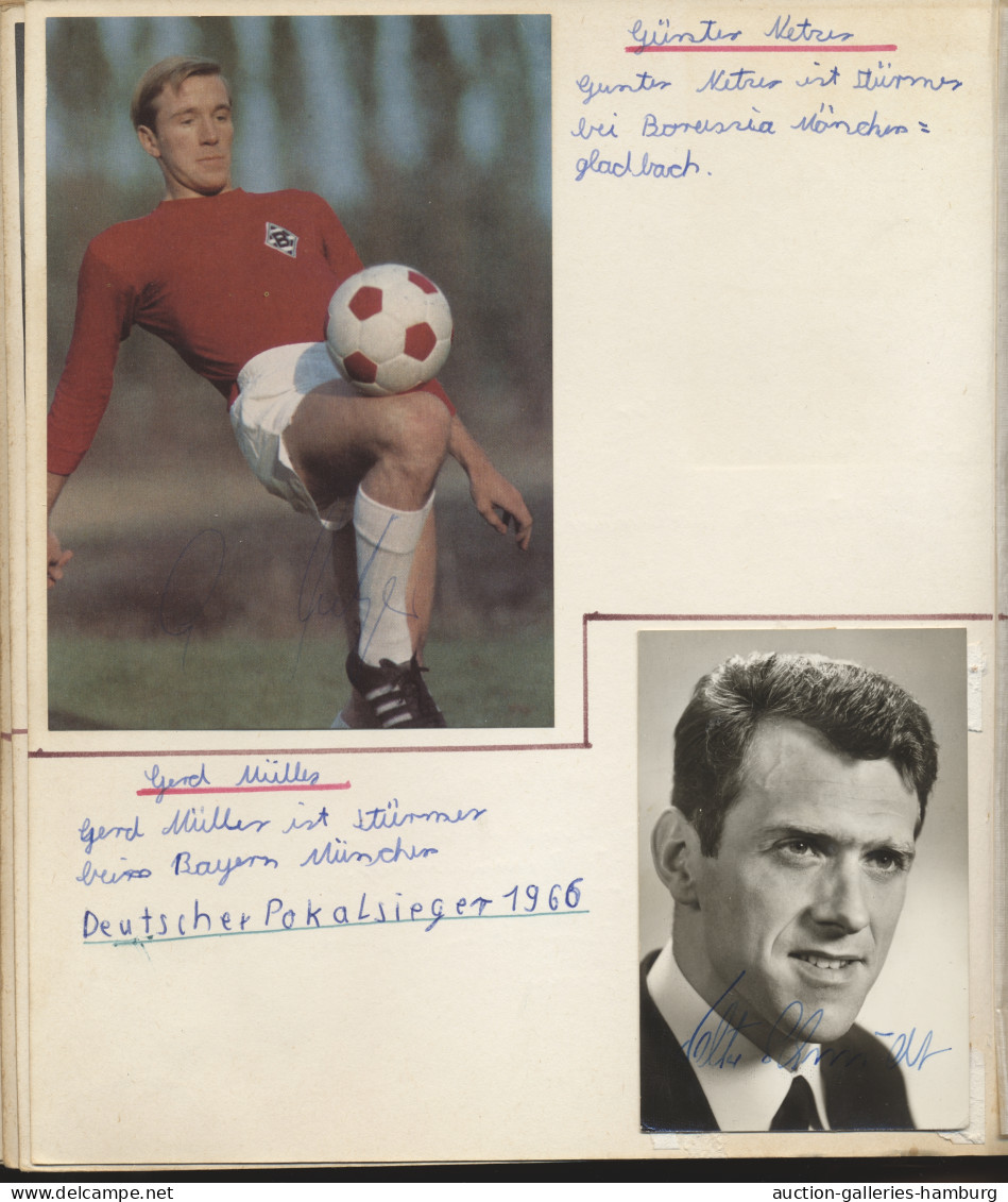 Thematics: Sport-soccer, Football: 1960er Jahre, Sammlung Von Etlichen Autogramm - Other & Unclassified