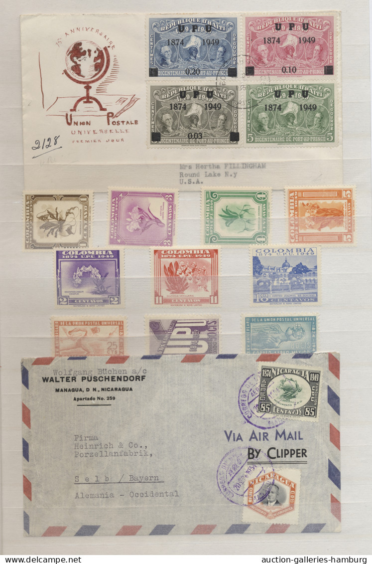 Thematics:  UPU / United Postal Union: 1900-1974 (ca.), Thematische Sammlung In - U.P.U.