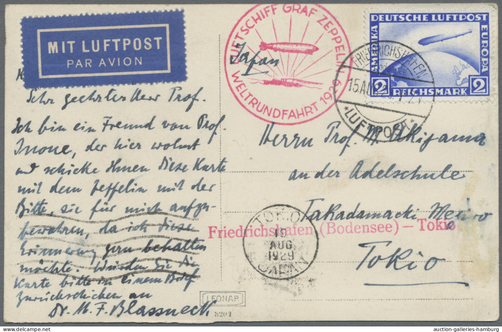 Zeppelin Mail - Germany: 1912-1939, Sammlung Von 52 überwiegend Zeppelinbelegen - Correo Aéreo & Zeppelin