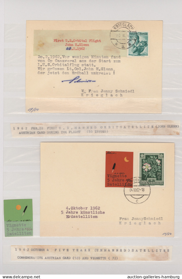 Rocket Mail: 1951/1979, ROCKET FLIGHTS/SCHMIEDL, Collection Of 37 Covers/cards, - Other & Unclassified