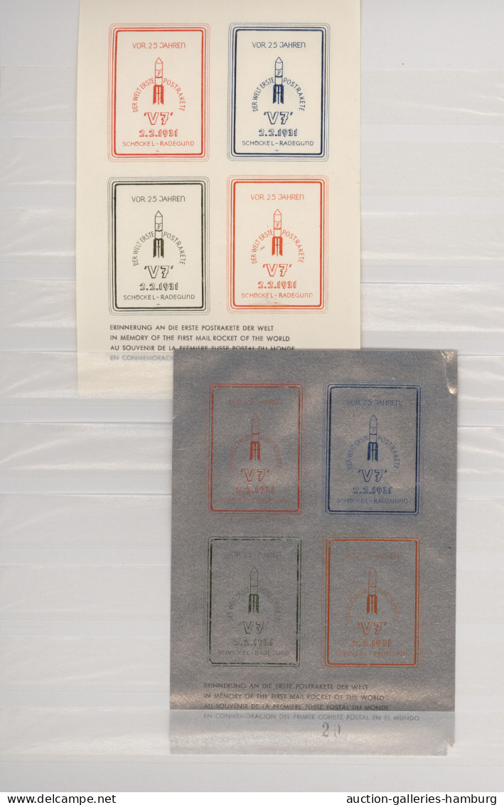Rocket Mail: 1951/1979, ROCKET FLIGHTS/SCHMIEDL, Collection Of 37 Covers/cards, - Autres & Non Classés
