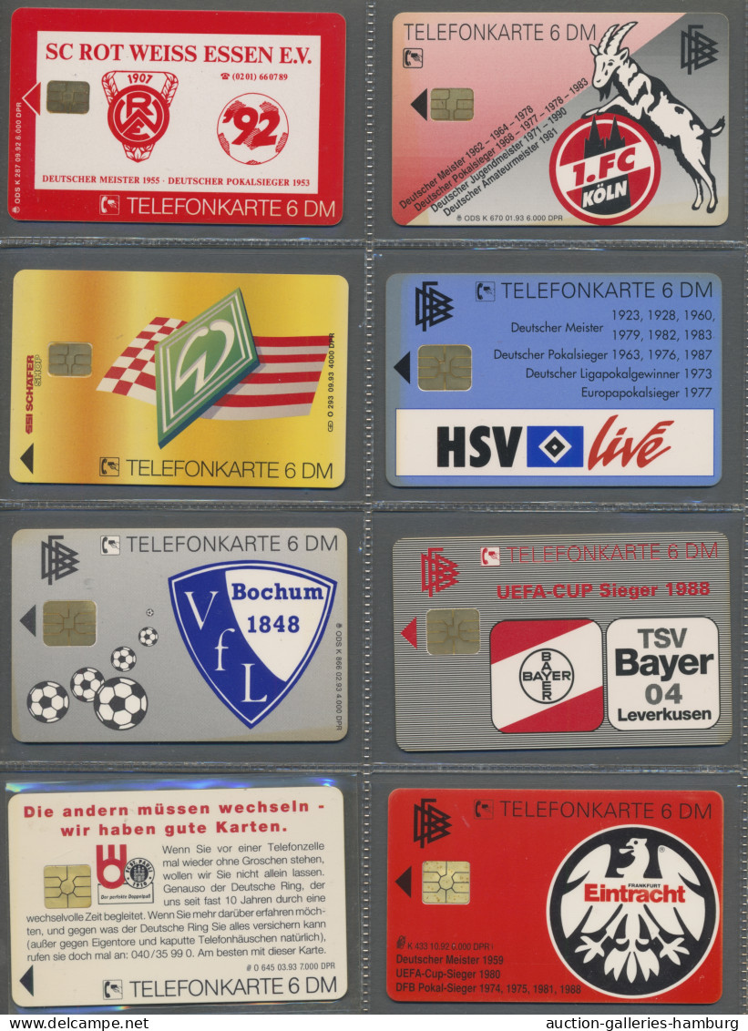 Telefonkarten: 1991-1995, Partie von etwa 250 deutschen Telefonkarten in einem A