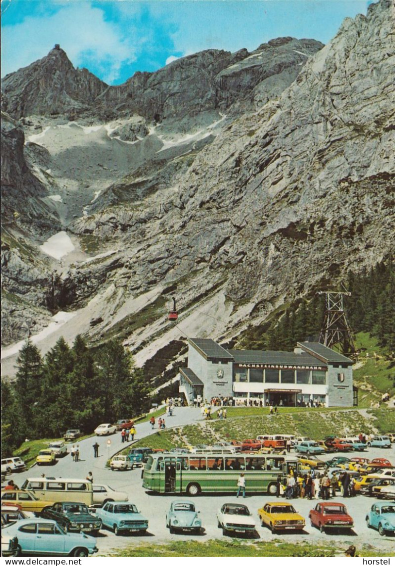 Austria - 8972 Ramsau Am Dachstein - Gletscherbahn Ramsau - Parkplatz - Opel Kadett Coupe - VW Käfer - Opel Manta - DKW - Ramsau Am Dachstein