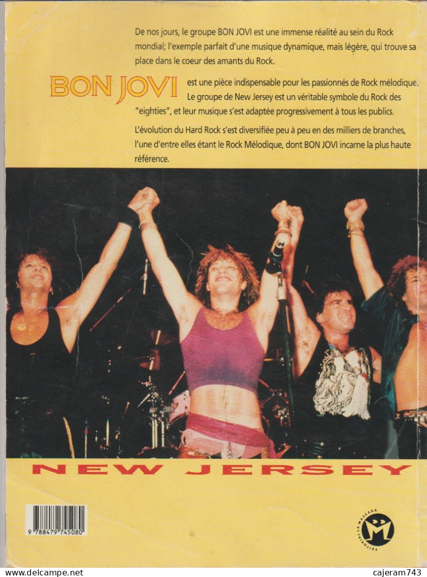 Livre : BON JOVI - New Jersey - Avec Paroles De Chansons. - Objetos Derivados