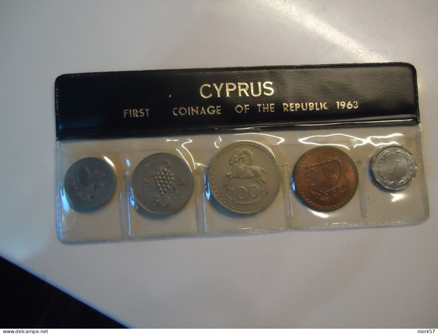 CYPRUS  USED   STAMPS COINS SET 5  1963 - Cyprus