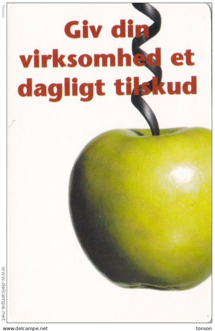 Denmark, CP 012, Giv Din Virksomhed..., Tdk Call Center, Apple, Only 1250 Issued, 2 Scans. - Dänemark