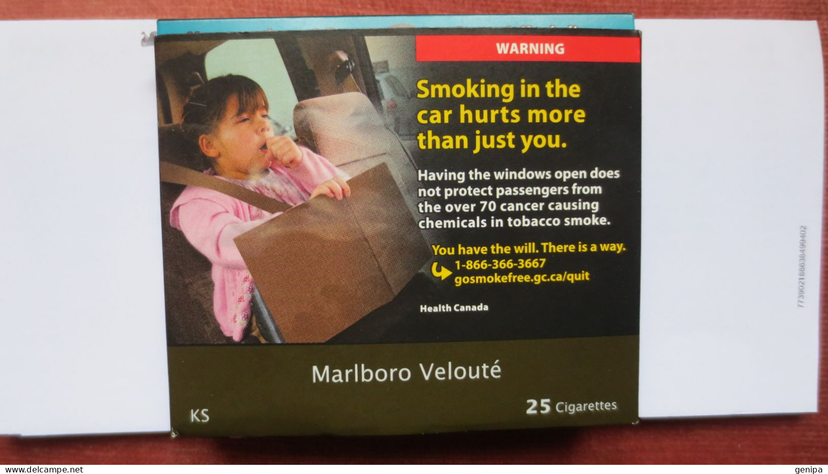 BOITE MALBORO Velouté (VIDE) CANADA - Contenitori Di Tabacco (vuoti)