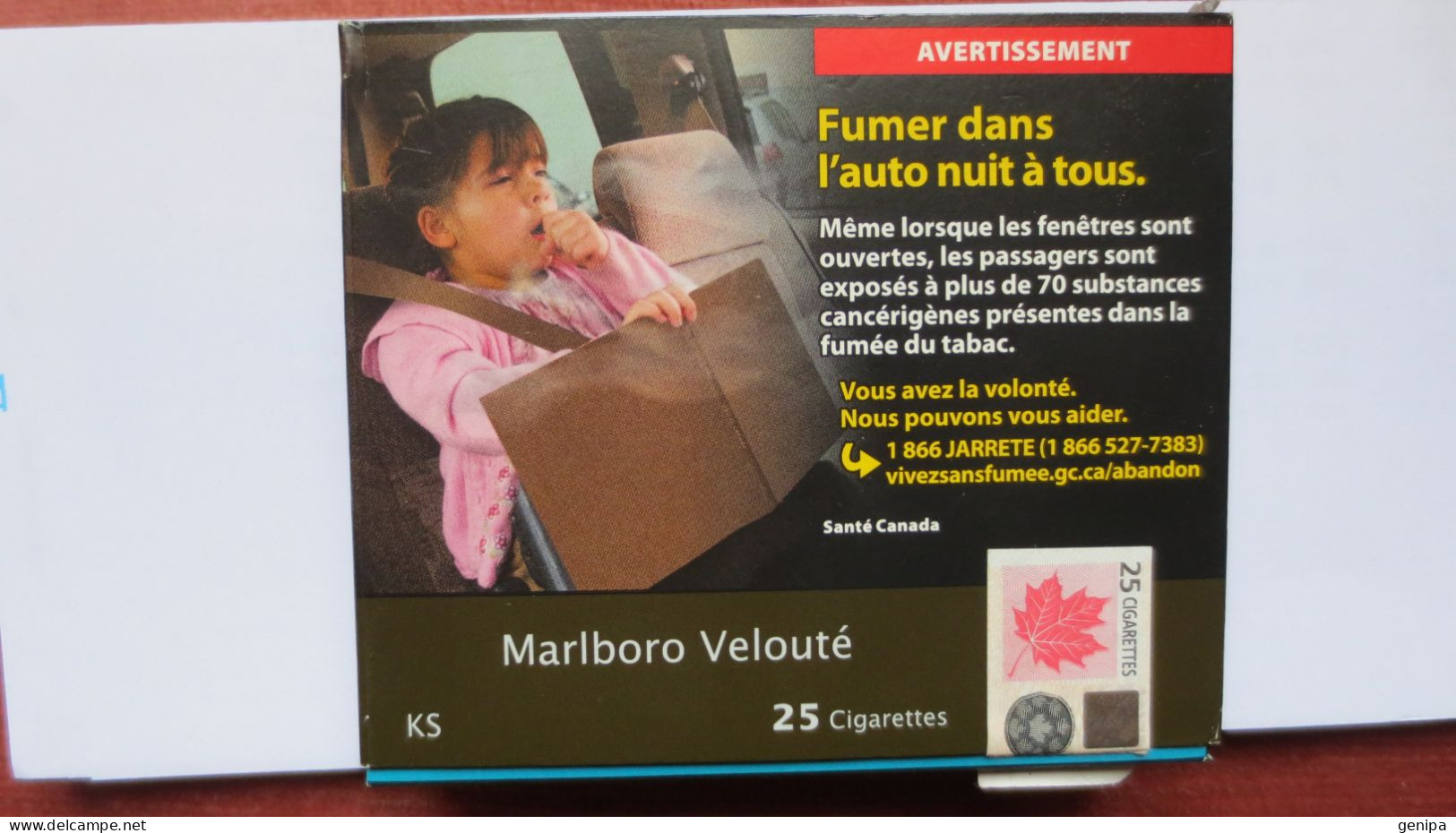 BOITE MALBORO Velouté (VIDE) CANADA - Cajas Para Tabaco (vacios)