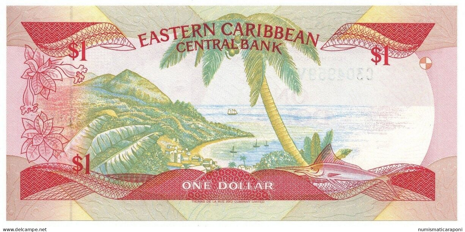 1 DOLLAR EASTERN CARIBBEAN CENTRAL BANK 1985/88 FDS Lotto.591 - East Carribeans