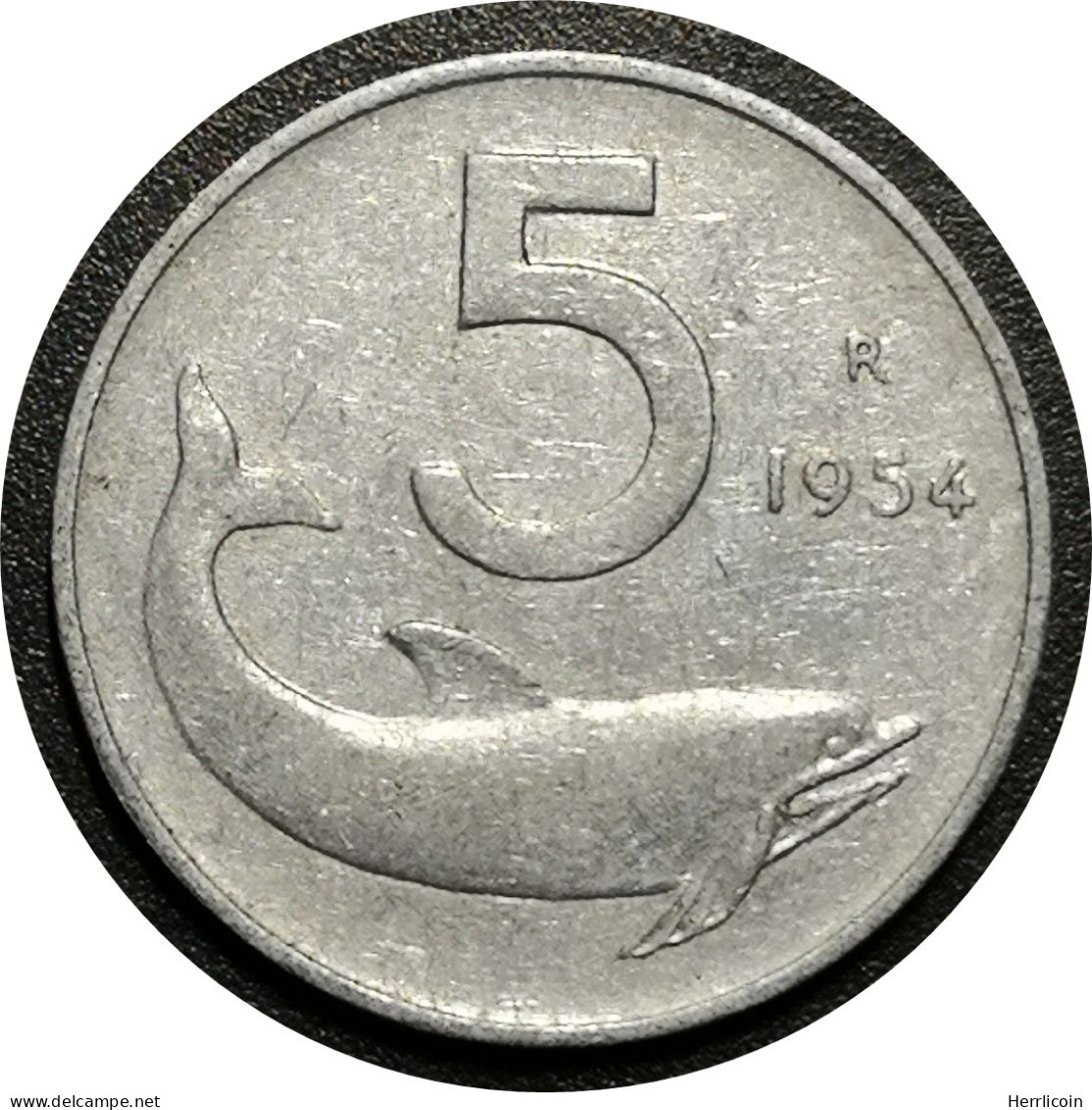 Monnaie Italie - 1954 - 5 Lire - Type 2 (proche Bordure) - 5 Lire