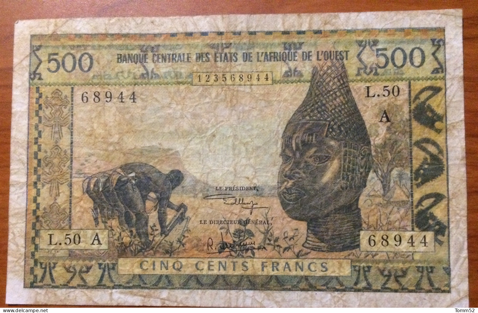 IVORY COAST 500 Francs - Elfenbeinküste (Côte D'Ivoire)