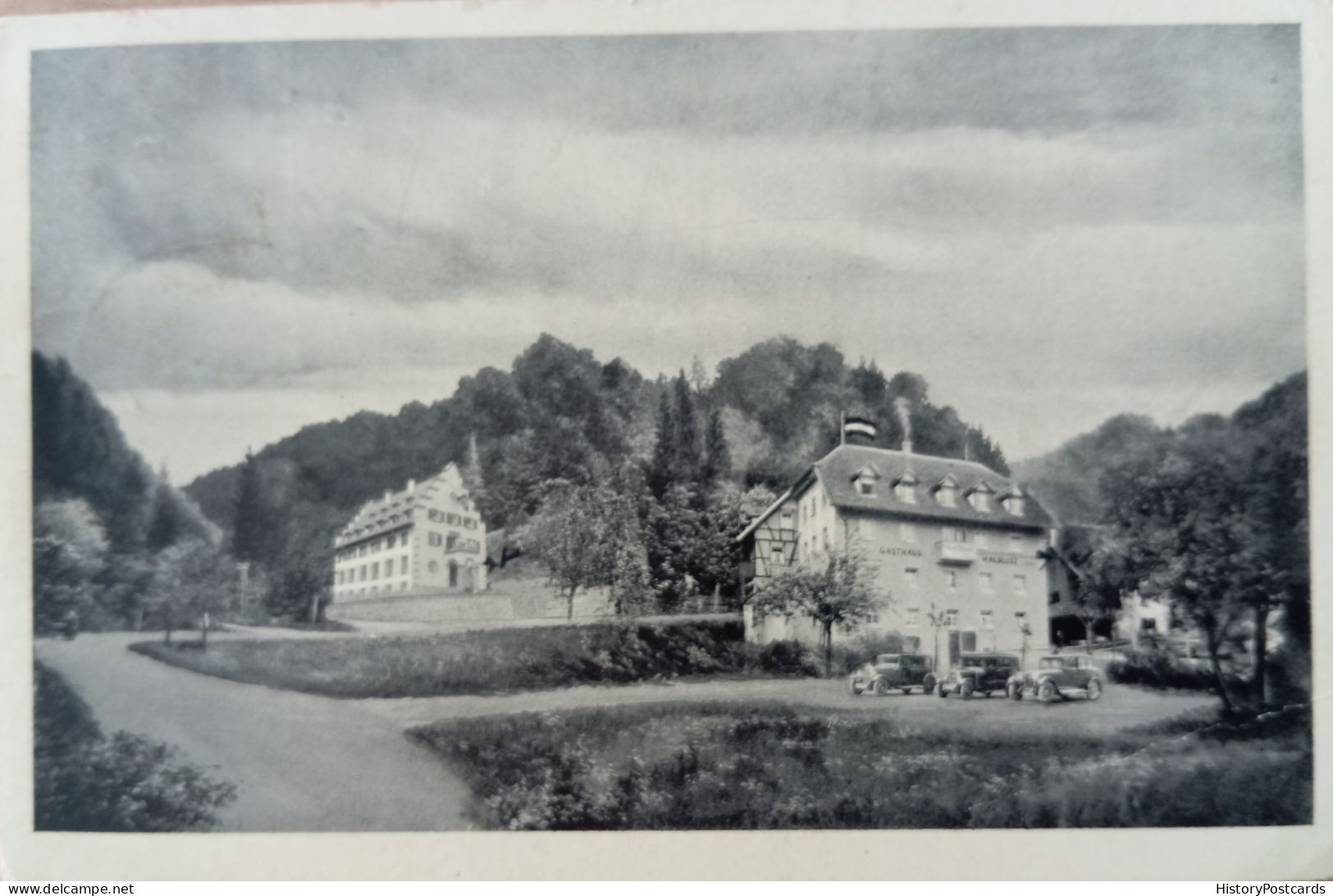 Emmendingen, Gasthaus Zur Waldlust, Autos, 1938 - Emmendingen