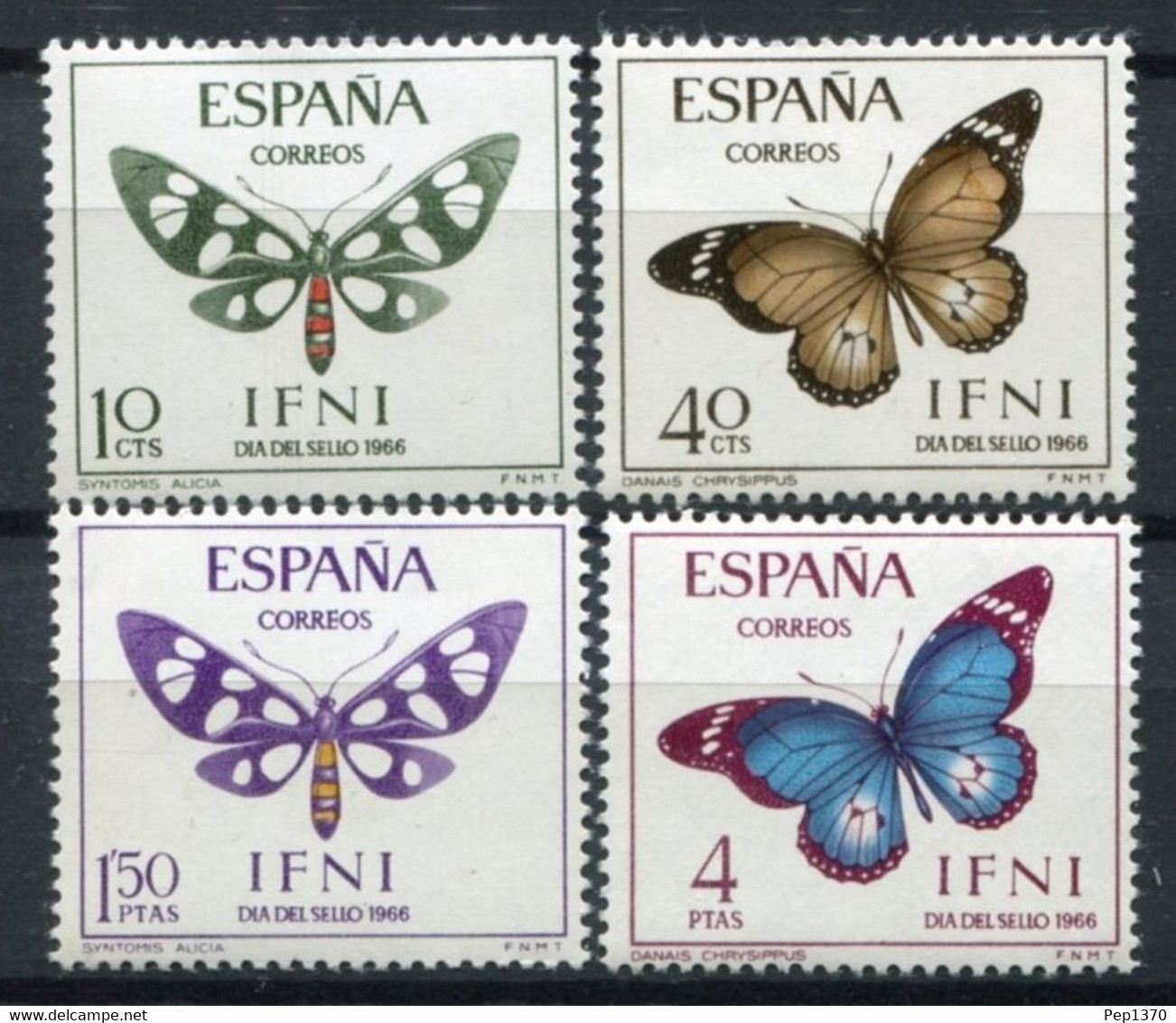 IFNI 1966 - DIA DEL SELLO - MARIPOSAS - EDIFIL 221-224** - Ifni