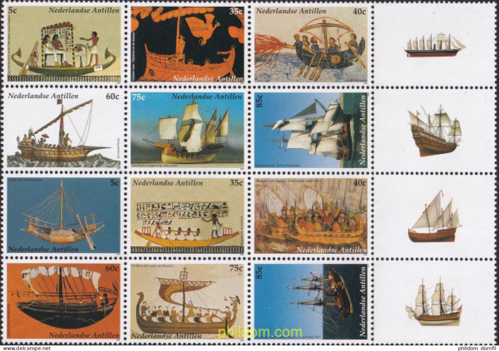 723178 MNH ANTILLAS HOLANDESAS 2003 BARCOS - Antilles