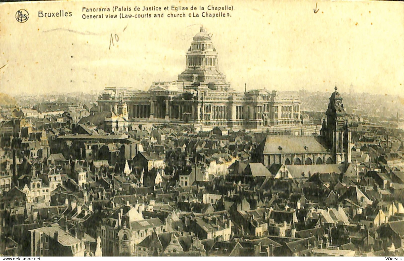Belgique - Brussel -  Bruxelles - Panorama (Palais De Justice Et Eglise De La Chapelle) - Mehransichten, Panoramakarten