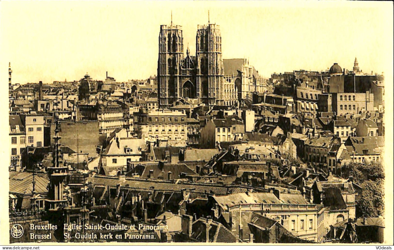 Belgique - Brussel -  Bruxelles - Eglise Sainte-Gudule Et Panorama - Cartas Panorámicas