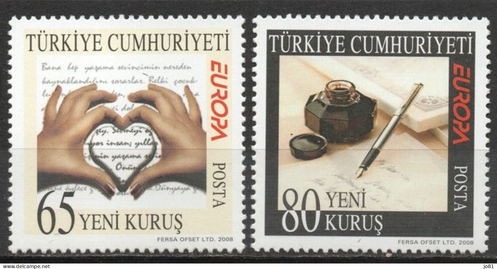 Turquie YT 3356-3357 Neuf Sans Charnière XX MNH Europa 2008 - Unused Stamps