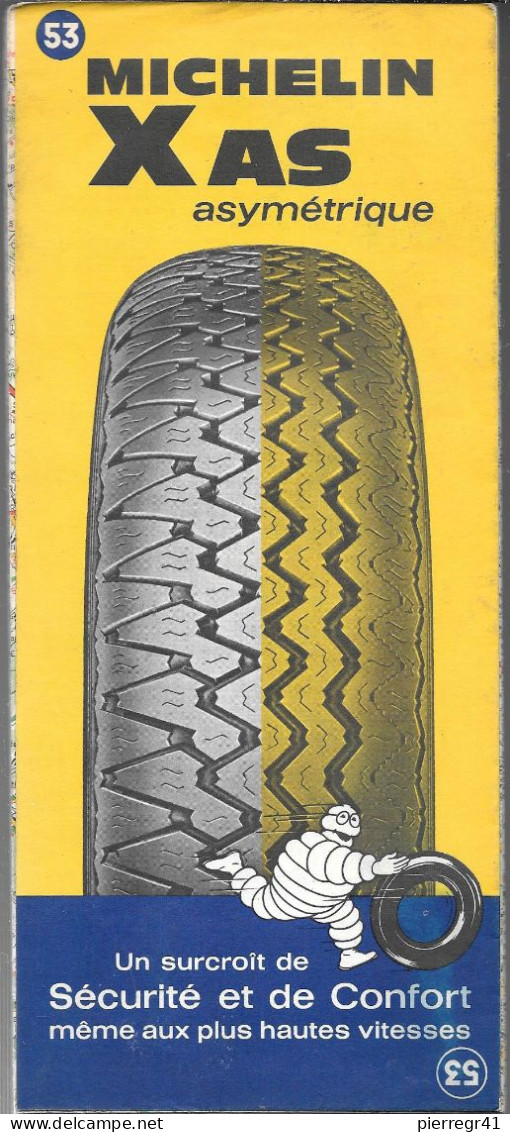 CARTE-ROUTIERE-MICHELIN-N °53-1967-ARRAS-MEZIERES-Imprim Dechaux-BE ETAT-Pas De Plis Coupés - Strassenkarten