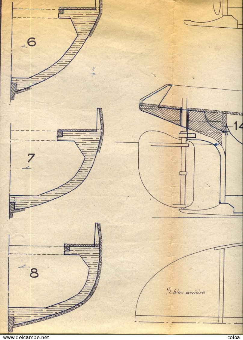 Plan Maquette De Bateau En Deux Feuilles Goliath Remorqueur De Rivière, - Autres Plans