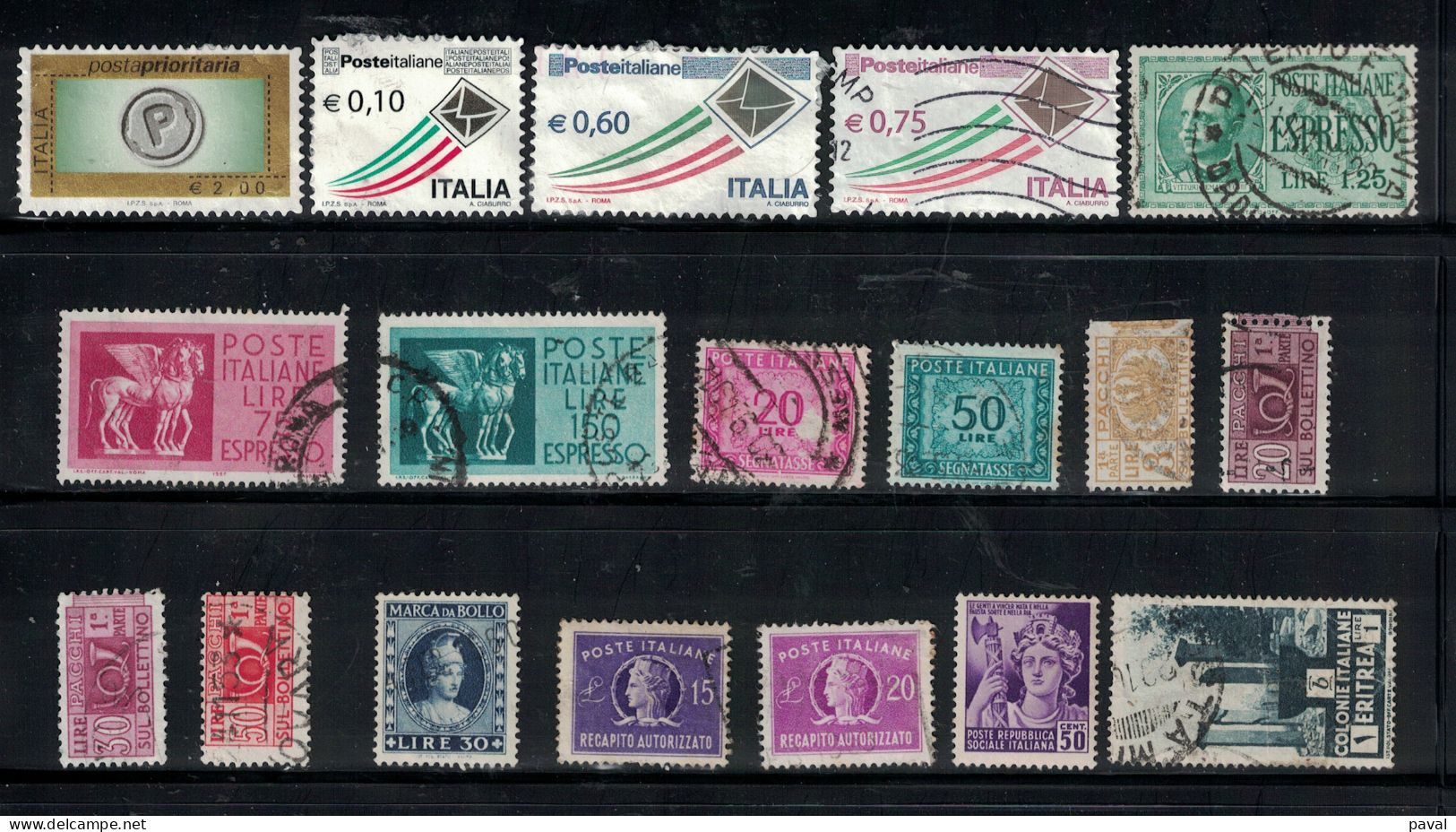 LOT N°2 DE 222 TP EN MAJORITE OBLITERES, ITALIE, BONNE COTE , TOUTES EPOQUES. - Sammlungen