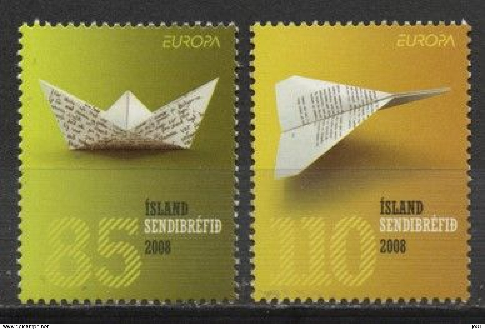 Islande YT 1133-1134 Neuf Sans Charnière XX MNH Europa 2008 - Neufs