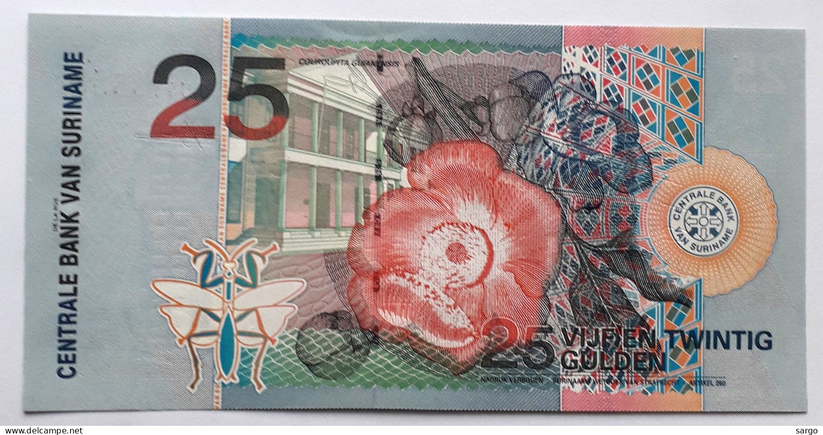 SURINAM - 25 GUILDEN - P 148 (2000) - UNC - BANKNOTES - PAPER MONEY - CARTAMONETA - - Surinam