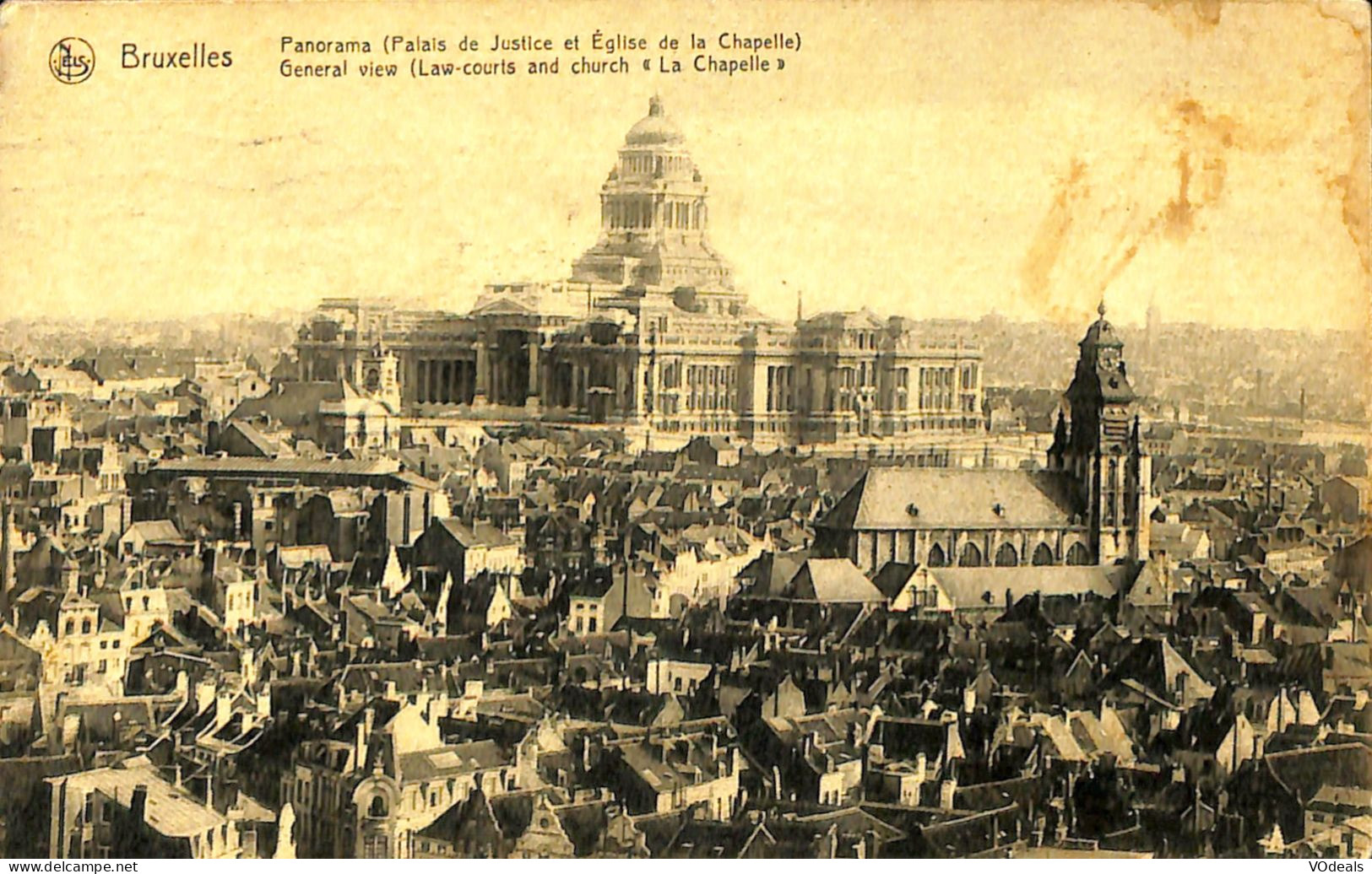 Belgique - Brussel -  Bruxelles - Panorama (Palais De Justice Et Eglise De La Chapelle) - Mehransichten, Panoramakarten