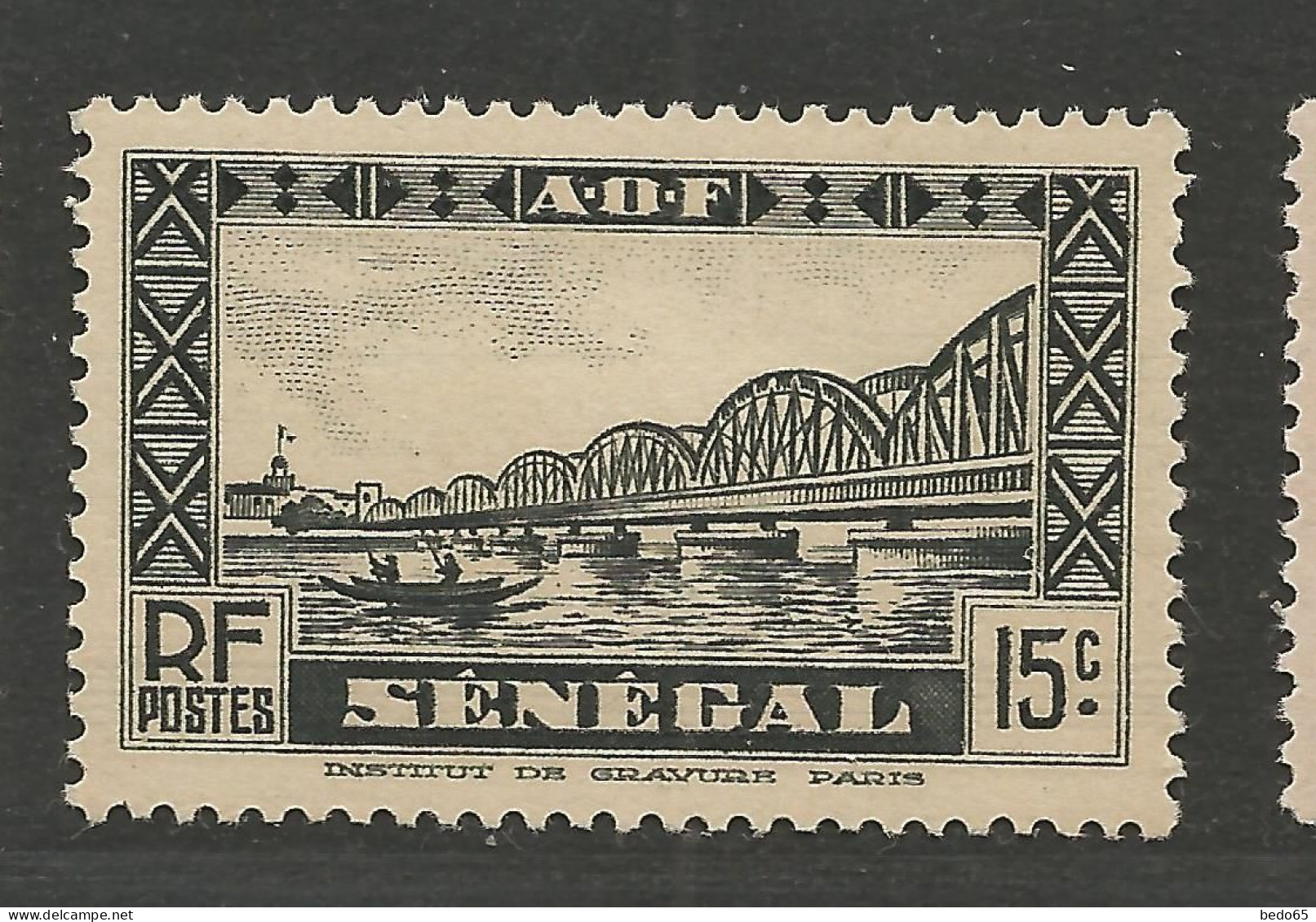 SENEGAL  N° 119 NEUF** LUXE  SANS CHARNIERE  / Hingeless  / MNH - Unused Stamps