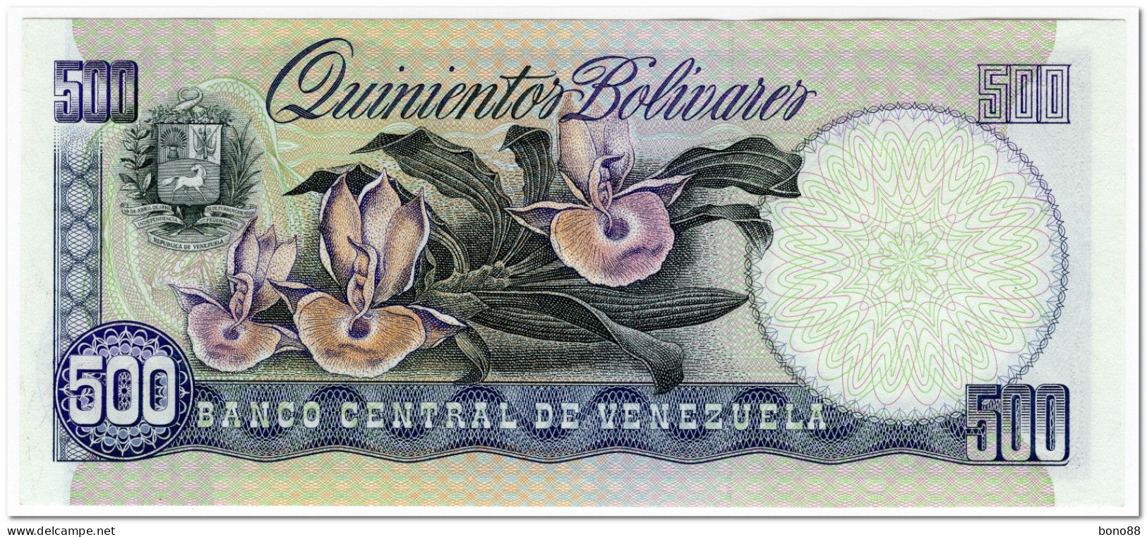 VENEZUELA,500 BOLIVARES,1990,P.67d,UNC - Venezuela