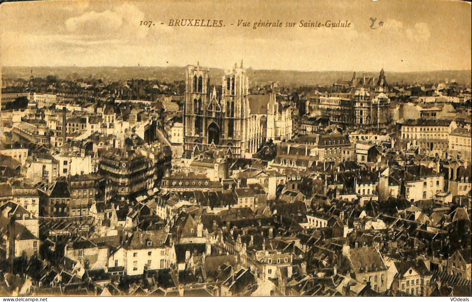 Belgique - Brussel -  Bruxelles - Vue Générale Sur Sainte-Gudule - Panoramische Zichten, Meerdere Zichten