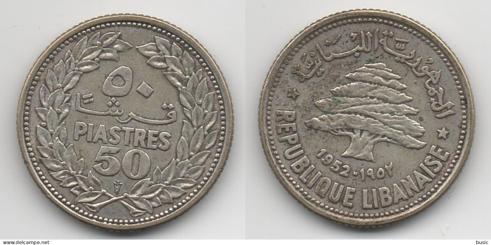 + LIBAN   + 50 PIASTRES 1952 + TRES BELLE + - Lebanon