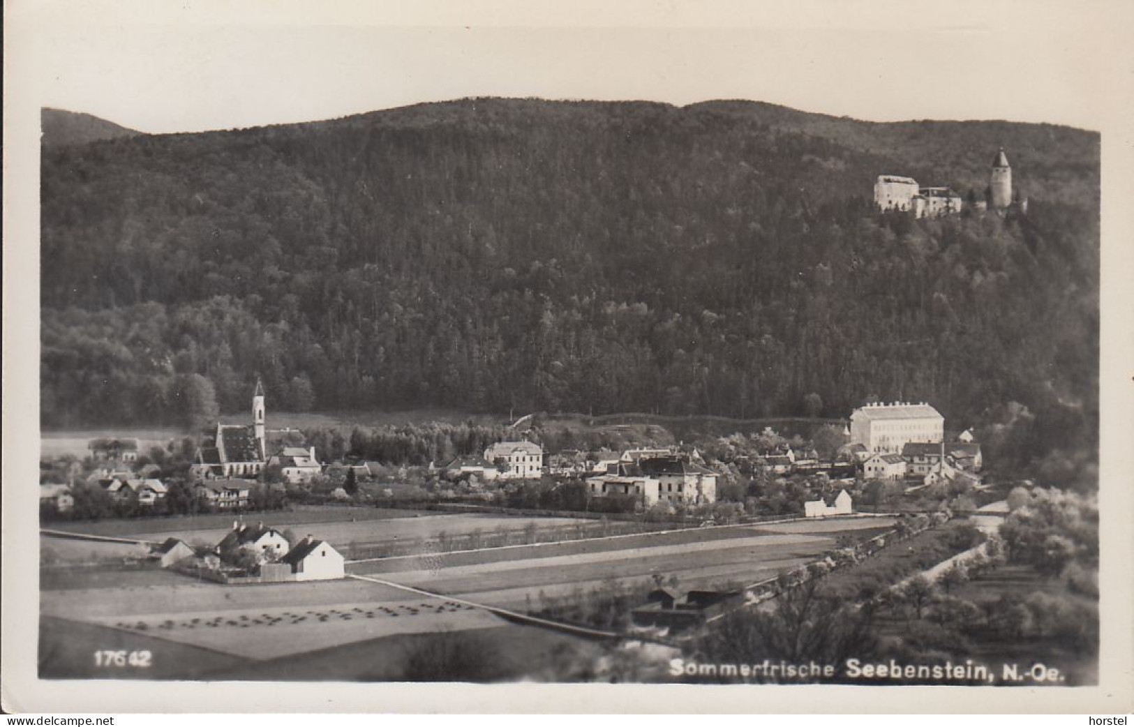 Austria - 2824 Seebenstein - Alte Ortsansicht - Nice Stamp 1954 - Neunkirchen