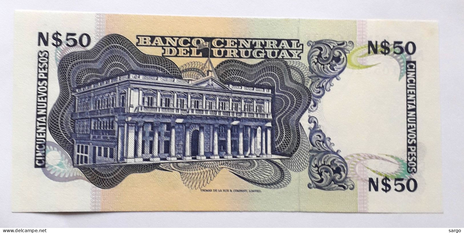 URUGUAY - 50 NUEVOS PESOS - P 61A (1989)  - UNC - BANKNOTES - PAPER MONEY - CARTAMONETA - - Turkmenistan