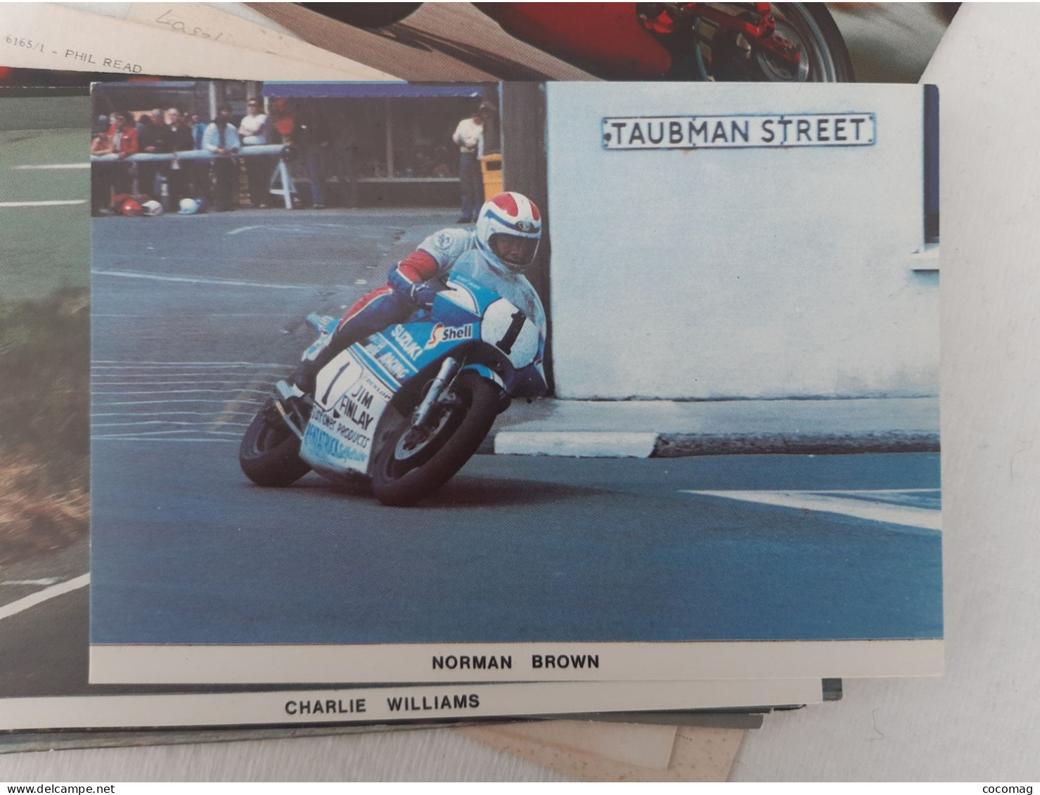 Moto NORMAN BROWN  AT PARLIAMENT SQUARE RAMSEY 1983 - Motociclismo