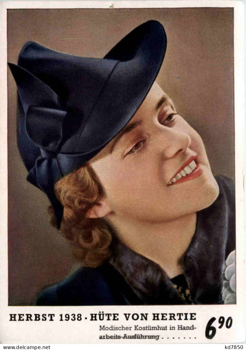 Mode - Hüte Von Hertie 1938 - Mode