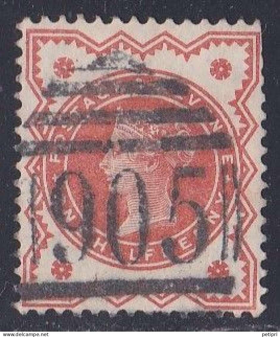 Grande Bretagne - 1887 - 1900  Victoria -    Y&T N °  91  Oblitéré Avec Chiffre  905 - Used Stamps
