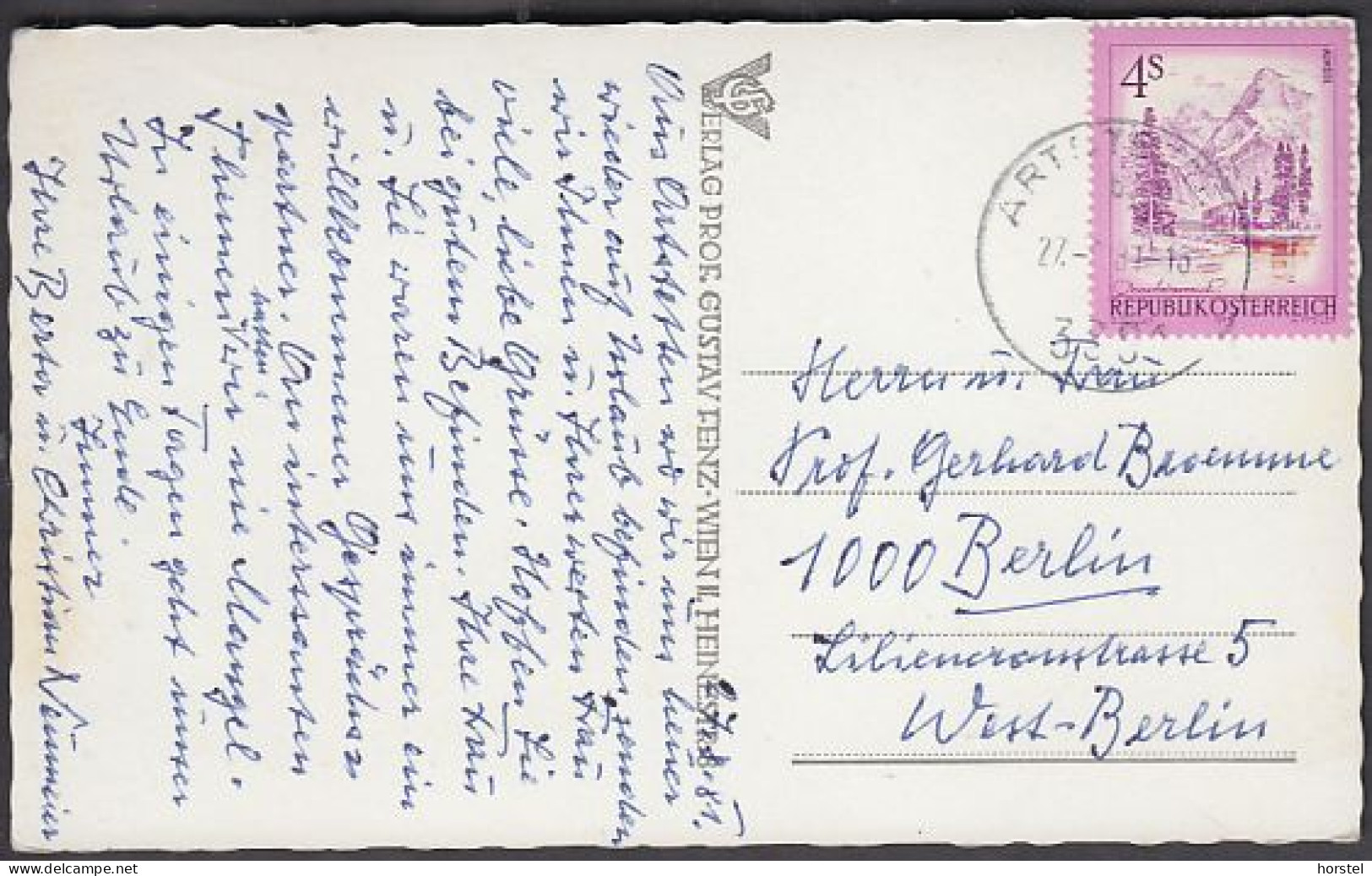 Austria - 3661 Artstetten Alte Schloßansicht Mit Maria Taferl - Nice Stamp - Melk